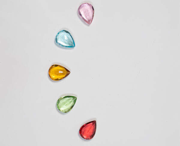 14K Gold Drop Earrings With 1.88c Diamonds & 12 Interchangeable 12.83 Carat Oval Cut Gemstones - Image 12